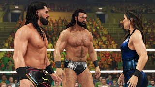 Raquel Rodriquez vs Drew McIntyre vs Seth Rollins  Triple Threat Intergender match [upl. by Deragon]