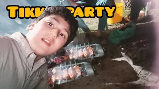 Tikka party at night in my home  raja Saqib Vlogs [upl. by Atilol]