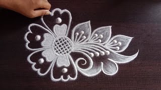 daily use rangoli  rangoli  rangoli design  muggulu  freehand rangoli  rangoli kolam  रांगोळी [upl. by Demb]