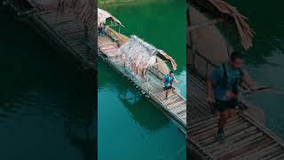 Unique bamboo boat bridge  Vietnam Jungle Marathon [upl. by Swamy154]