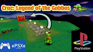 CROC Legend of the Gobbos PS1 Game ePSXe PS1 🎮 [upl. by Aleel922]