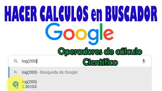 HACER calculos en buscador google  CALCULADORA CIENTIFICA [upl. by Ahtaela975]