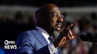 WATCH Sen Raphael Warnock speaks at 2024 Democratic National Convention  2024 DNC Night 1 [upl. by Lener581]