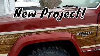 1985 AMC Jeep Cherokee XJ Wagoneer Limited first look at the new project [upl. by Smailliw103]