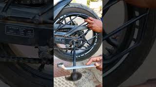 NS200 pulser Back Wheel Removing Part2 [upl. by Aillemac367]