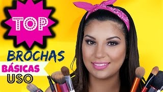 Brochas Básicas de Maquillaje y su Uso PRINCIPIANTES [upl. by Namaj]