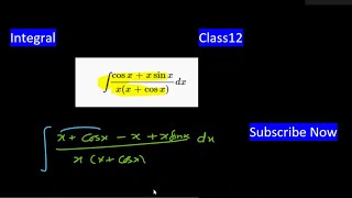 Integral of cosxsinxxxcosx  Integration Important Ques Class 12 Maths Board Exam  Mahesh Sir [upl. by Faustina]