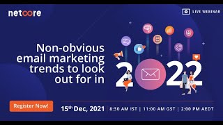 Nonobvious email marketing trends to look out for in 2022 Webinar [upl. by Mozelle]