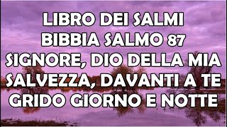 Libro dei Salmi Bibbia Salmo 87 Signore Dio della Mia Salvezza Davanti a Te Grido Giorno e Notte [upl. by Dauf]