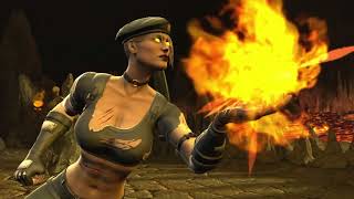 Mortal Kombat vs DC Universe  Arcade mode as Sonya Blade [upl. by Yarised]