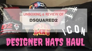 Dsquared2 High End Designer Fashion HatsCaps HaulUnboxingReview ShopWithEmile [upl. by Alma]