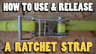 How To Undo amp Release a Ratchet Strap  Professional Load Securement amp Strapping Tips [upl. by Nayab]