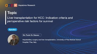 Liver transplantation for HCC Indication criteria and perioperative risk factors for survival [upl. by Obeng502]