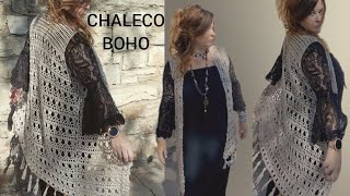 Como hacer un Chaleco Boho a crochet ideal para entretiempo [upl. by Assirod]