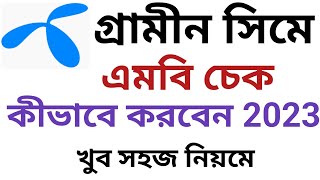 গ্রামীন সিমের এমবি চেক করে কিভাবে ২০২৩  how to check mb on Grameenphone  GP mb check [upl. by Nayhr]