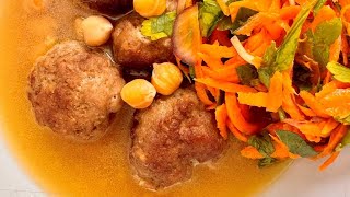 Make These Brothy Spiced Meatballs and a Zippy Carrot Slaw easy healthy beginners recipe [upl. by Pentha91]