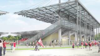 Neubau Stadion Essen [upl. by Fronnia]