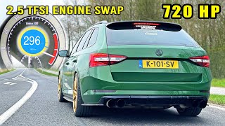 720HP Skoda Superb 25 TFSI  0100 100200 POV amp INSANE SOUND [upl. by Naujahs]