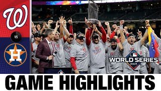 Nationals win 1st World Series with Game 7 comeback win  AstrosNationals MLB Highlights [upl. by Massimo]