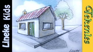 HUIS tekenen voor beginners in stappen [upl. by Maillil44]