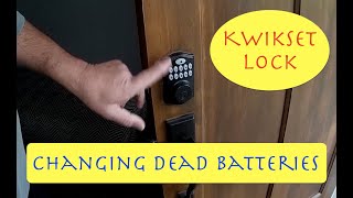 Kwikset Lock Battery Change [upl. by Eenal]