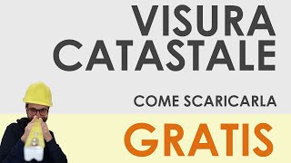 Visura catastale come scaricarla gratuitamente online [upl. by Brok]