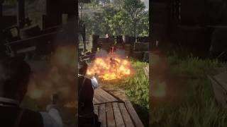 When A Fire Bottle Backfires… reddeadredemption2 rdr2 johnmarston ps5 gaming videogames games [upl. by Anisor]