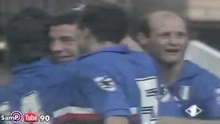 Gol in mezza rovesciata di Gianluca Vialli in Arsenal  Sampdoria 11 [upl. by Melia]