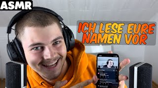 ASMR  ICH LESE EURE NAMEN VOR GERMAN [upl. by Calendra]