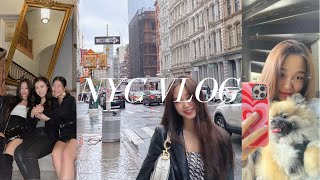 VLOG NYC Trip  Ashley’s 22nd Birthday  유학생 뉴욕 여행 브이로그 [upl. by Yliab]