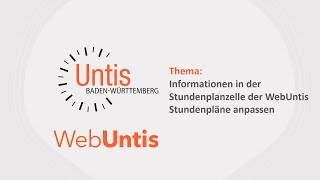 WebUntis Stundenplanzelle anpassen [upl. by Yddub624]