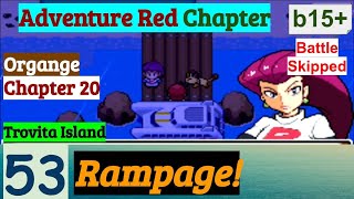 Pokemon Adventure Red Chapter Part 53 Rampage  How To Go Trovita Island  GBA Rom Hack [upl. by Littman984]