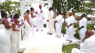 McIntyre Wedding Video Beaches Negril AllWhite Summer Destination Wedding [upl. by Sukram]