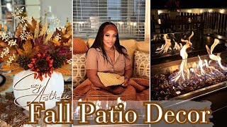 EASY COZY FALL PATIO DECOR IDEAS 2024  STEPBYSTEP GUIDE TO A WARM OUTDOOR AESTHETIC [upl. by Tiat]