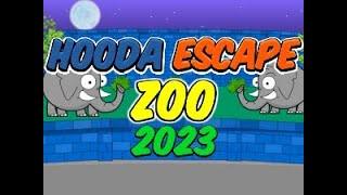 Hooda Escape Zoo 2023  Walkthrough  Hints  Cheats [upl. by Lora]