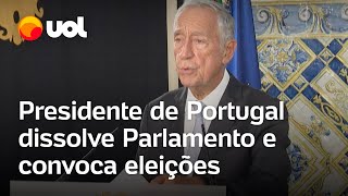 Presidente de Portugal dissolve Parlamento e marca eleições para março após escândalo de corrupção [upl. by Okram689]