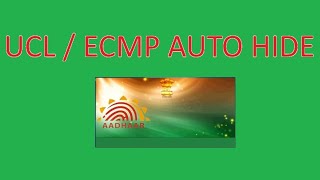 How to solve Aadhaar UCL  ECMP Client auto hide issue [upl. by Claresta]