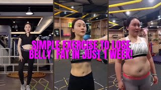 Simple Exercise To Lose Belly Fat in Just 1 Week [upl. by Chaffee]