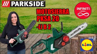 MOTOSIERRA a BATERIA PARKSIDE 20V PKSA 20 Li B2 [upl. by Rehpotsrik]