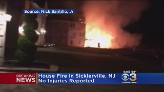 House Fire In Sicklerville New Jersey [upl. by Diarmit]