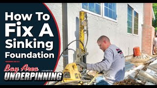 How To Fix A Sinking Foundation  Bay Area Underpinning [upl. by Tabina292]