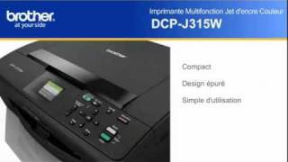 Imprimante multifonction jet dencre DCPJ315W  Brother [upl. by Nyrek]