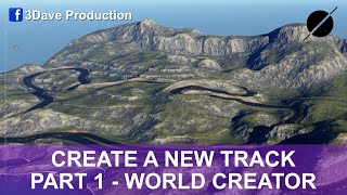 Create a new race track part 1  World Creator [upl. by Adnav125]