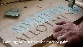 How to make a hand carved sign  makers story [upl. by Nabatse]