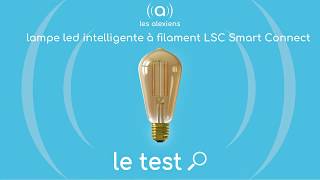 TEST Ampoule LSC Smart Connect Smart Filament disponible chez Action [upl. by Ulah]