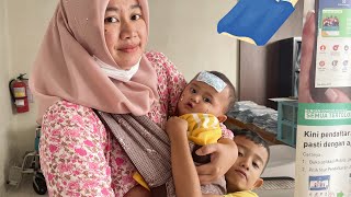 BAYI AZAM REWEL SAKIT PANAS 😭 MAMAH BAWA PERIKSA KE DOKTER  Ali Vlog [upl. by Aderb]