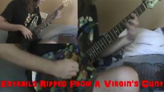 Cannibal Corpse  Entrails Ripped From A Virigins Cunt  Guitar Cover [upl. by Oralia]