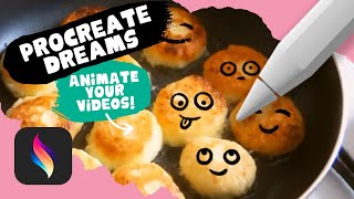 Funny Animations in PROCREATE DREAMS  EASY Step by Step Tutorial [upl. by Colline]