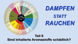 Dampfen statt Rauchen Teil 8  Sind inhalierte Aromastoffe schädlich [upl. by Tatianna46]