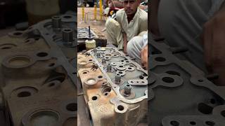 Diesel Engine Head Repairing Process engine mechanical mechanic shorts viralshorts fyp [upl. by Ecnahoy]